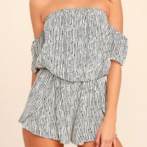 Lulu's Black and White Romper